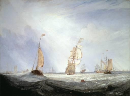 Helvoetsluys, JMW Turner, 1832。 Fuji Art Museum, Tokyo