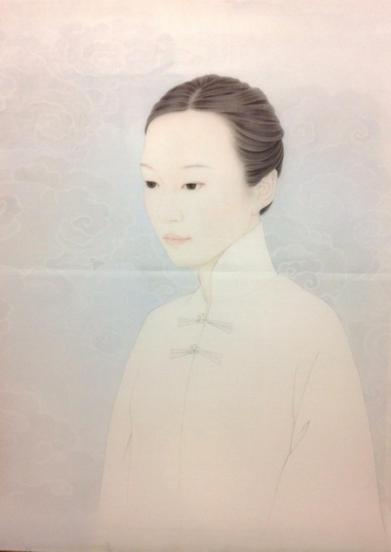 丁涵《云上》 绢本设色 48X58cm2015