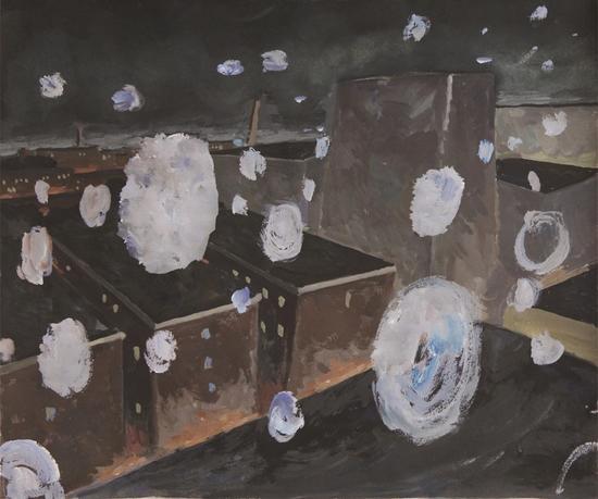 熊晓东 无情之七 纸本水彩 24.5cmx34.5cm 2014