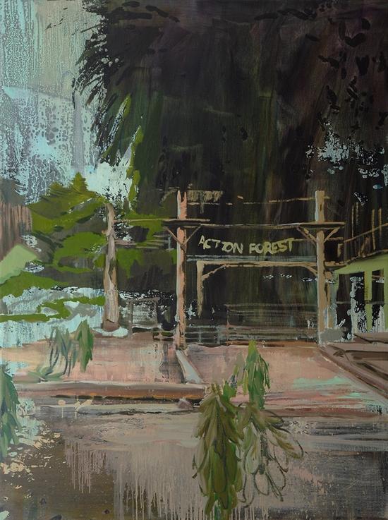 吕松 动作丛林 布面油画 200cmx150cm 2015