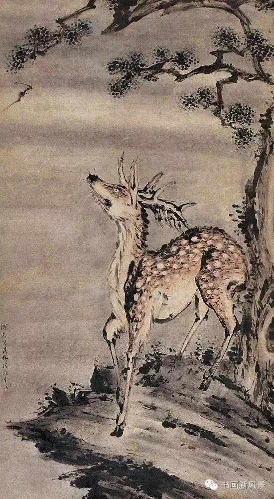 清 高其佩 指画 鹿