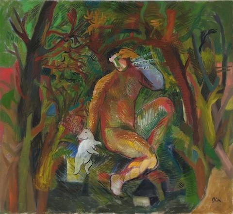 Sandro Chia 桑德罗·基亚 体外射精, 利他主义, 旅游观光 布面油画 200×220cm 2002