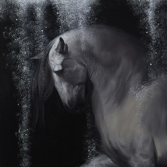 前行,吴健,布面油画,:100×100cm ,2015年