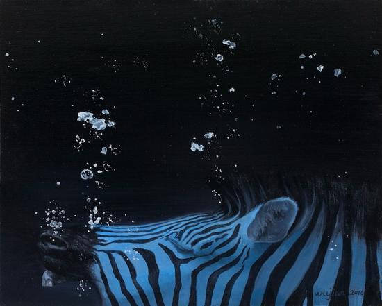 就有了光—FOUR,吴健,布面油画,100x100cm