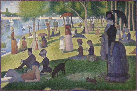 Seurat A Sunday on La Grande Jatte 芝加哥艺术博物馆馆藏