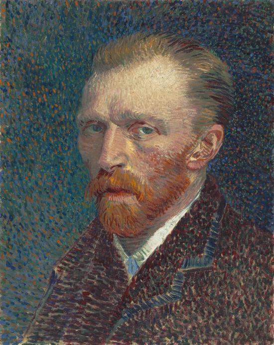 Van Gogh Self Portrait 1887 芝加哥艺术博物馆馆藏