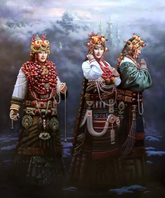 王昭举油画《天堂系列》之九《金声玉振》 180cm*150cm (2014被台湾藏家收藏)