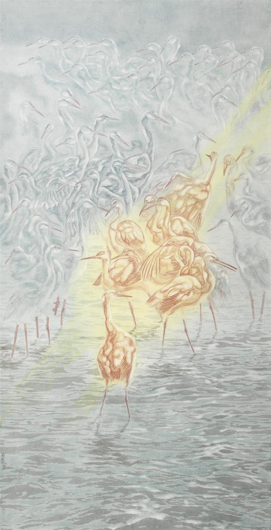 罗翔 北海北 135x220cm 2016年