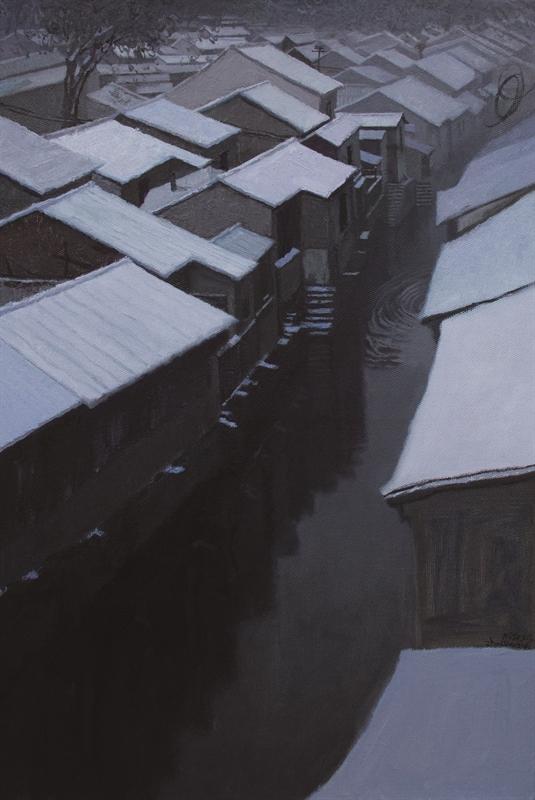 周涛 雪景 85×116cm 油画 2013年