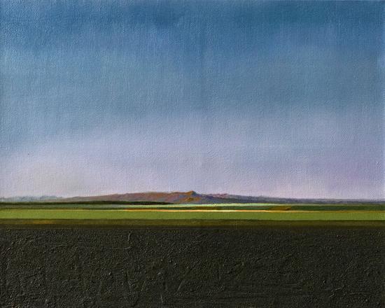 周涛 远山 80×100cm 油画 2014 年