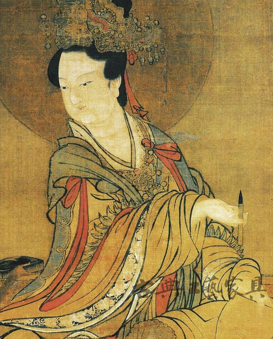 图2 宋佚名《辰星像》轴局部,绢本设色,全画纵121.4厘米,横55.9厘米,美国波士顿美术馆藏。引自浙江大学中国古代书画研究中心编《宋画全集》第六卷第一册(浙江大学出版社,2008年,第288页)。