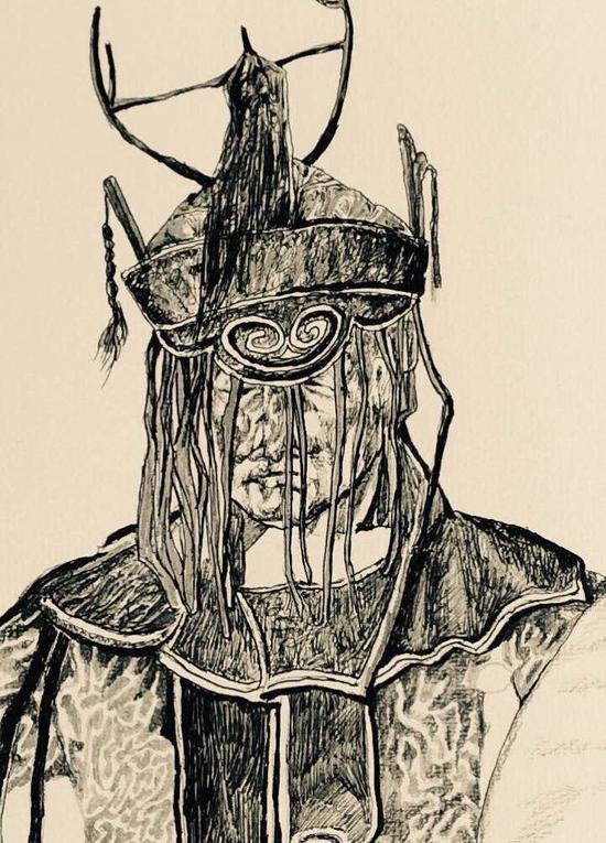 顾桃素描作品