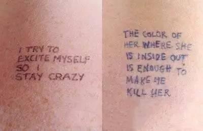 詹妮·霍尔泽(Jenny Holzer)《拉斯莫德》(肌肤上)1993