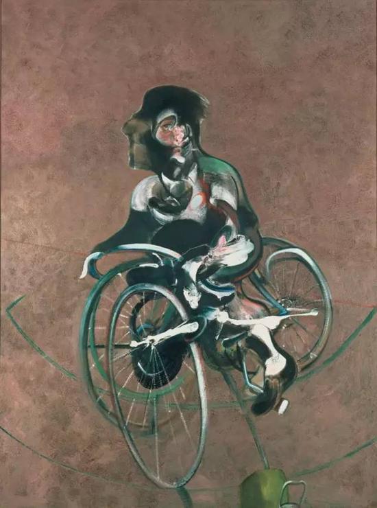 弗兰西斯·培根 Francis Bacon - PORTRAIT OF GEORGE DYER RIDING A BICYCLE骑车的戴尔肖像