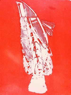艺术家那谷让芭根据岩画创作的作品《无题》(2006)图片版权:Isaiah Nagurrgurrba