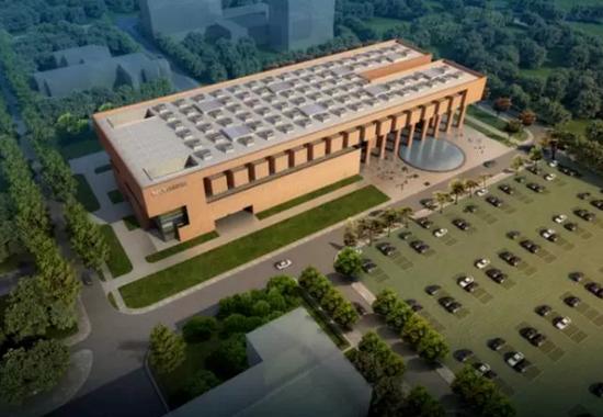 ▲ 清华大学艺术博物馆建筑景观鸟瞰图