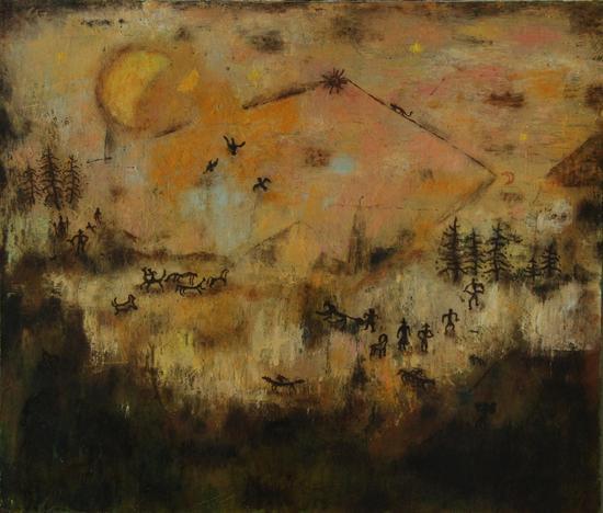 林銮崇 《十七分之十五》布面油画60cmx50cm