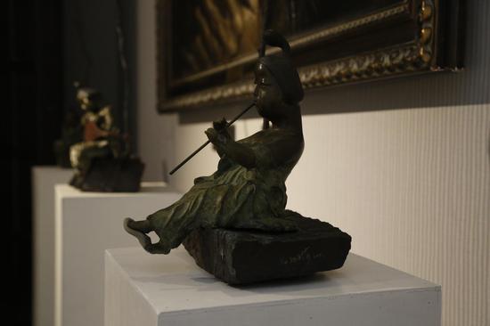 丽莎雕塑品鉴会现场展品