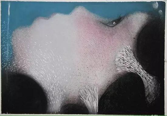 丁丹《乡愁系列·之二》55cmx38cm