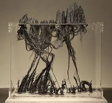 《渡》 亚克力、树脂 铁丝 2013