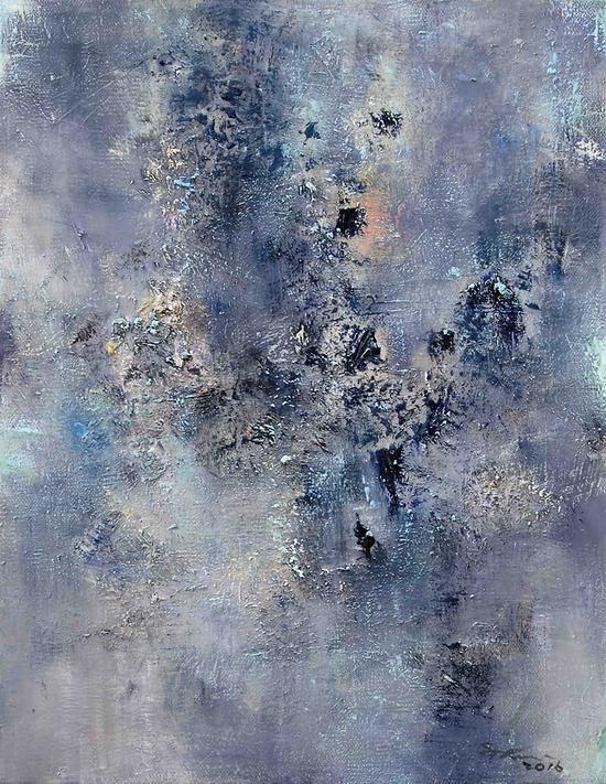 苏谢伟《“浑”系列·11》75x90cm,布面油彩,2016年