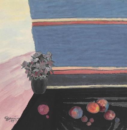杨佴旻《寂静的天》 纸本设色 70X68cm 1997