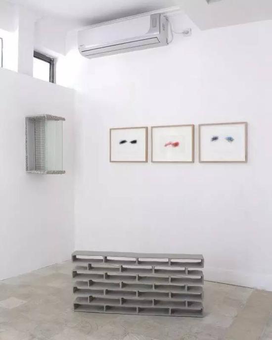 特拉维夫projects|at fifteen ,“How Rare is Rare”展览现场的William Anastasi、Gizela Mickiewicz作品,2016