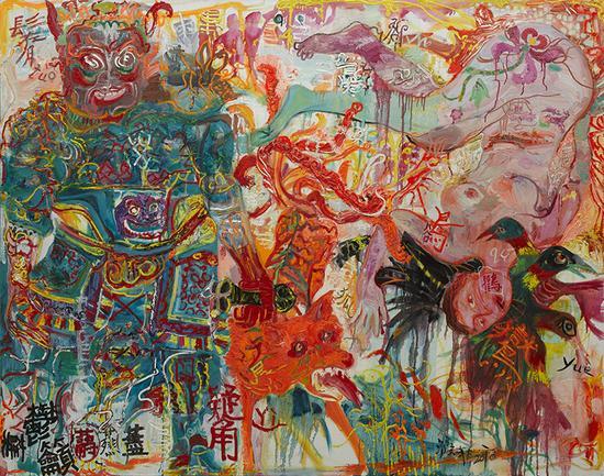 贾涤非作品:《尴尬图—鸜》