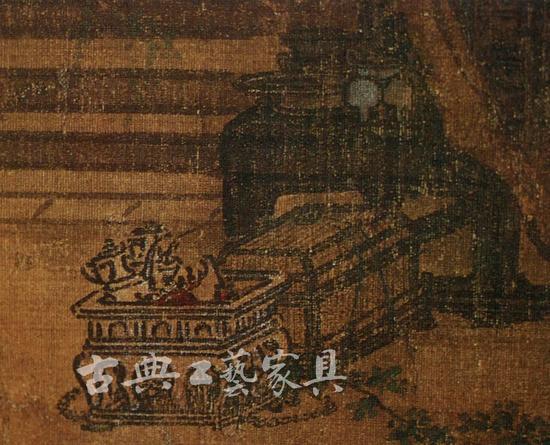 图3《西园雅集图》局部,南宋马远作,手卷轴,设色绢本,纵29.3厘米,横302