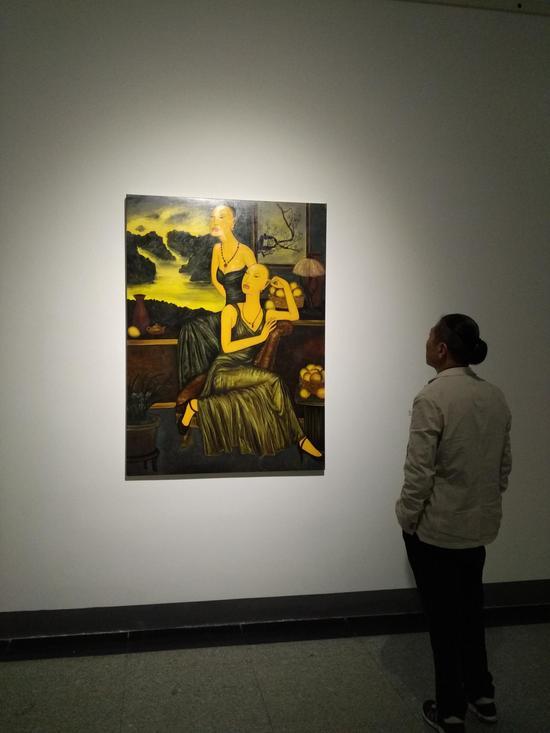 “海纳百川 壁立千仞”展览现场