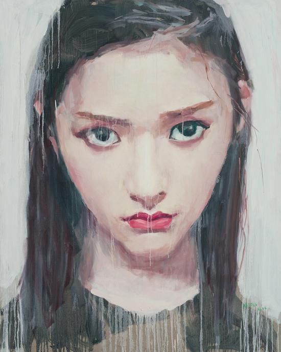 杨洮《自拍系列》油画 ,120×150cm ,2016年