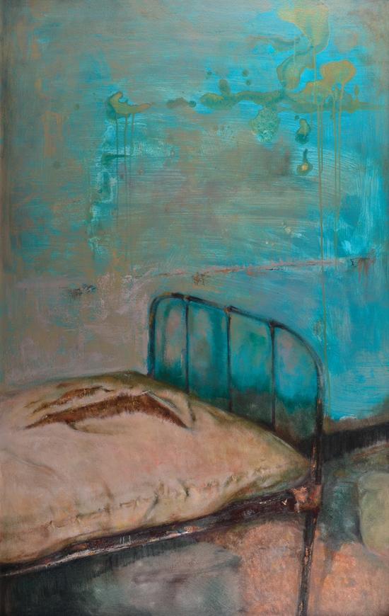 蒋俊蕾《痕》油画,75×120cm ,2015年