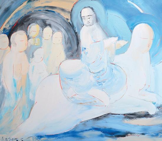 庞永杰《无题》布面油画,130×150cm,2015年