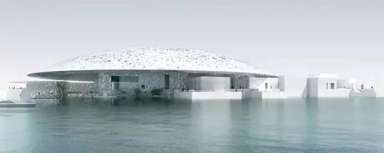 ▲ 阿布扎比卢浮宫外观,图片来源:louvreabudhabi