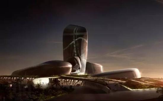 ▲阿卜杜勒 · 阿齐兹国王世界文化中心建筑效果图,图片来源:Snøhetta