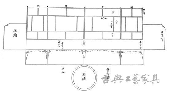 图3《五山十刹图》中的方丈坐床示意图