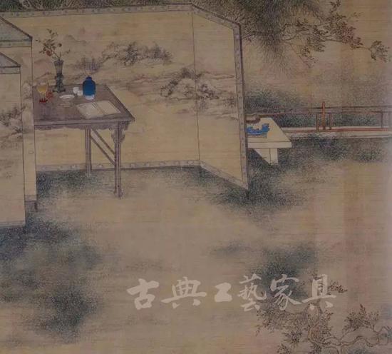 长夏宜敞室,尽去窗槛,前梧后竹,不见日色,列木几极长大者于正中,两傍置长榻无屏者各一,不必挂画,盖佳画夏日易燥,且后壁洞开,亦无处宜悬挂也。