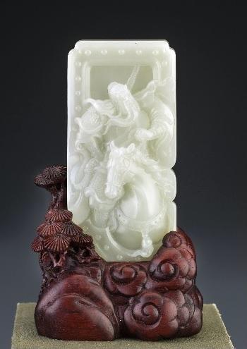 白玉《关公》 李东 作品