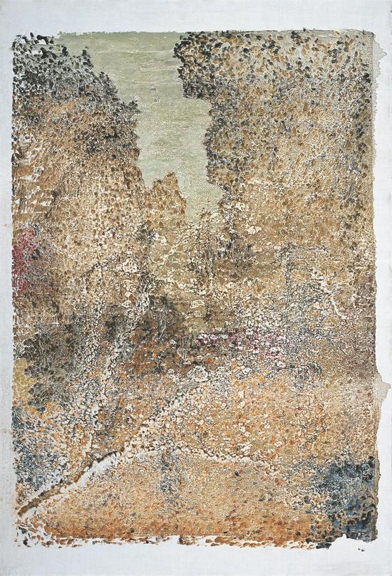 马俊《山水-057》120x80cm布面丙烯油画2013