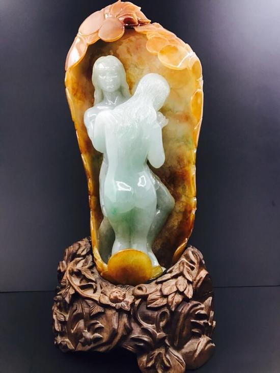 翡翠《亚当与夏娃》 宋世义 作品