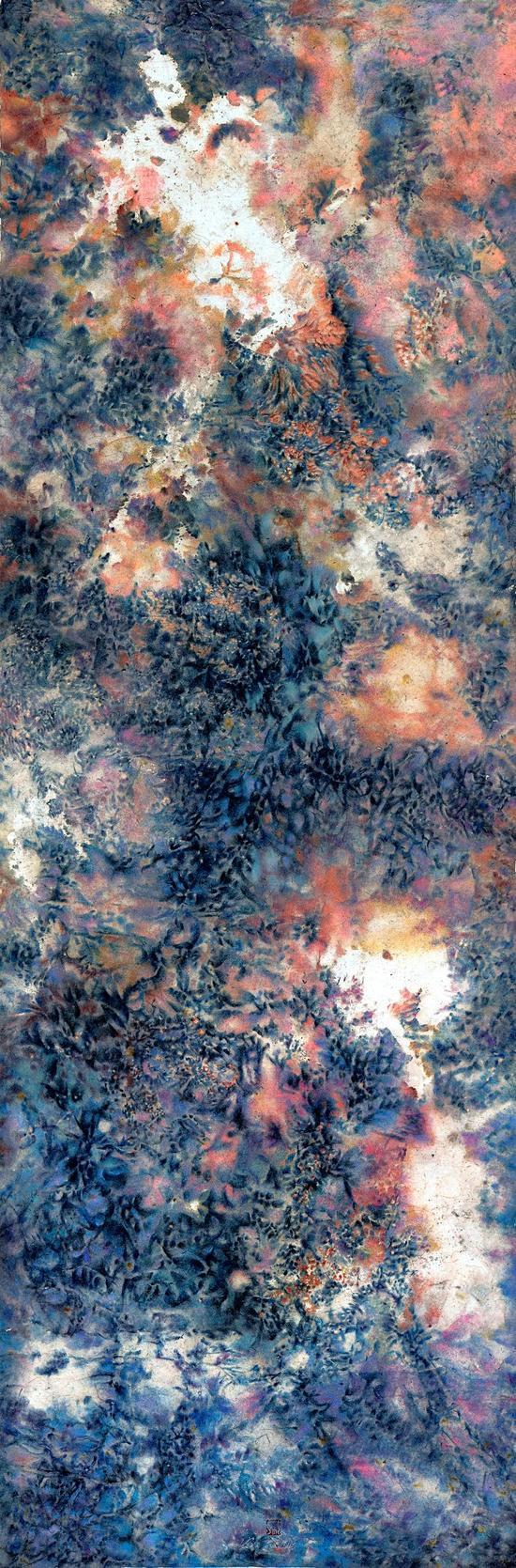 《炒墨-2》60x180cm,2015年