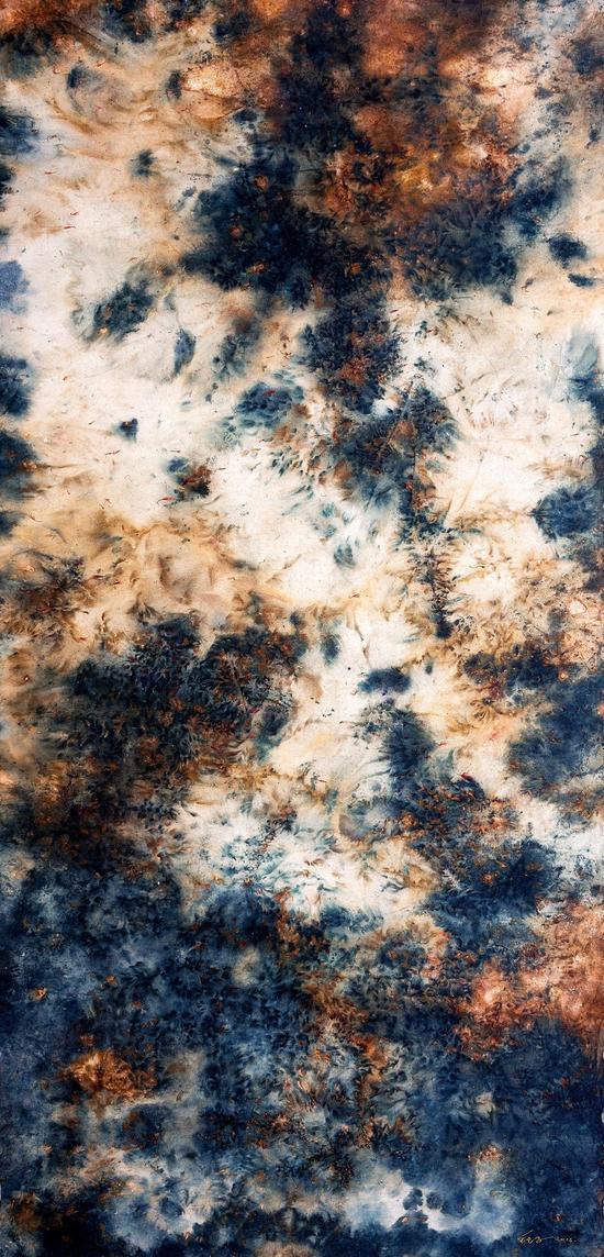 《炒墨-34》68 x138cm,2016年