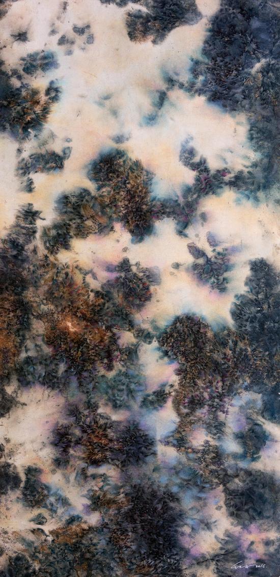 《炒墨-42》68 x138cm,2016年