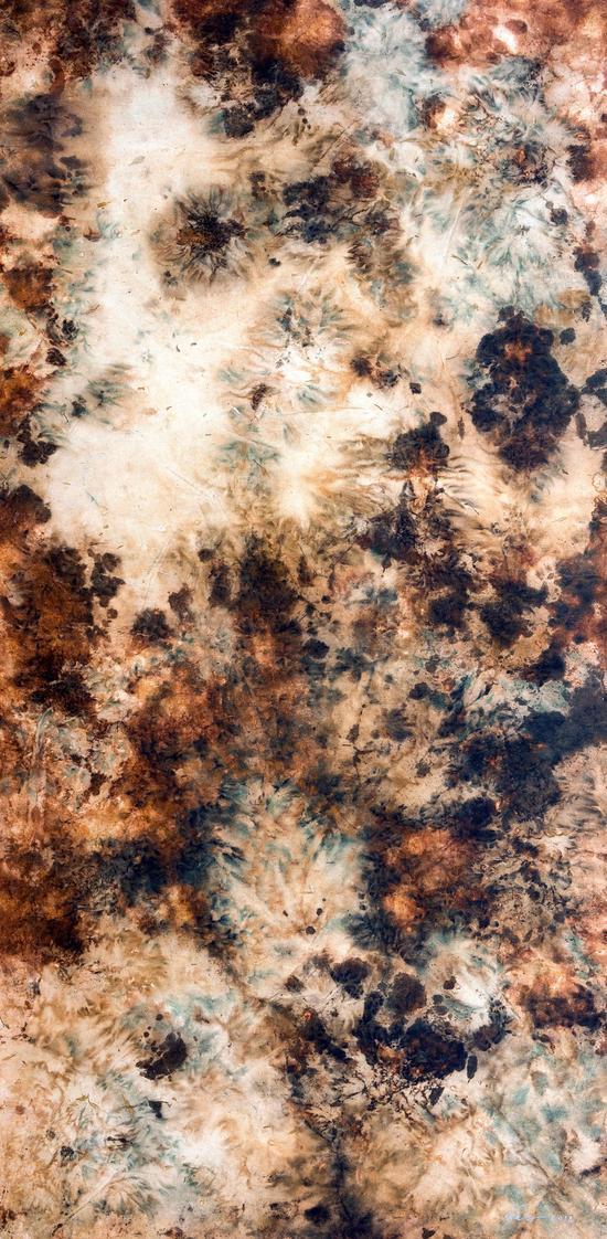 《炒墨-61》68 x138cm,2016年