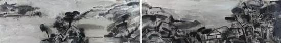 王劼音 2013年作《无何有乡》88×290cm 北京保利2014年秋拍