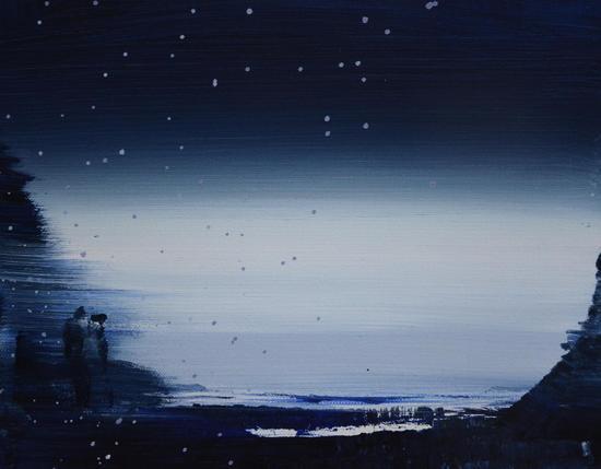《天空》the sky 40x50cm 布面丙烯 Acrylic on cloth 2016