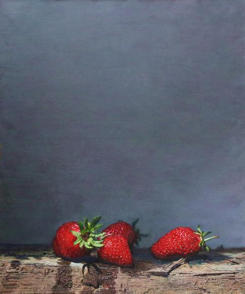 潘思源《草莓》50x60cm2014年布面油画