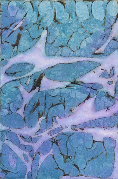王南诒《越海铭——17》 40 x 60cm 火、纸、丙烯 2016(大图)