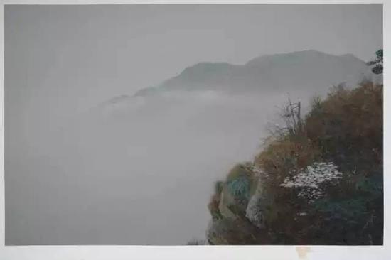 参展作品:《濠梁之辩》;作品类型:黑白照片 手工着色;作品尺寸:70X110cm;创作年代:2016年