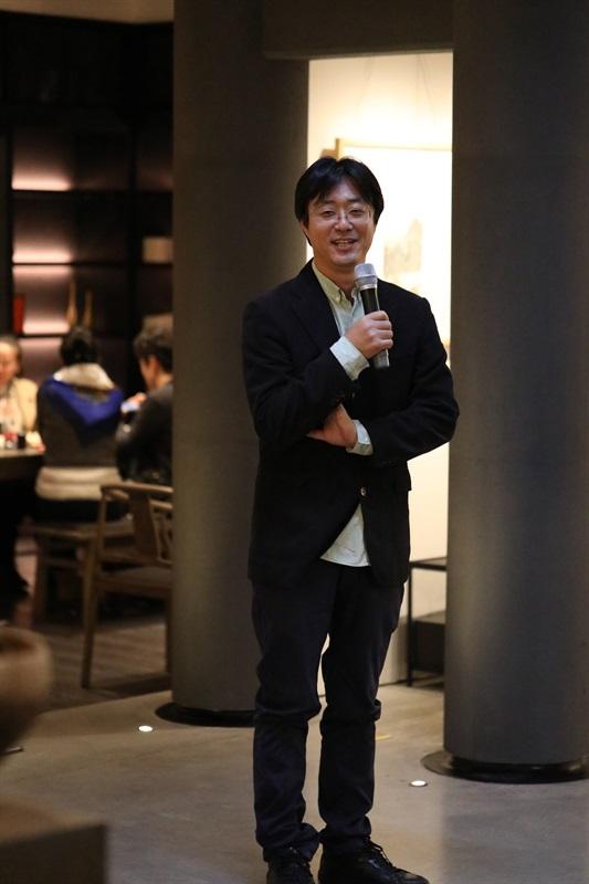 中国书法家协会理事张公者在开幕式现场发言